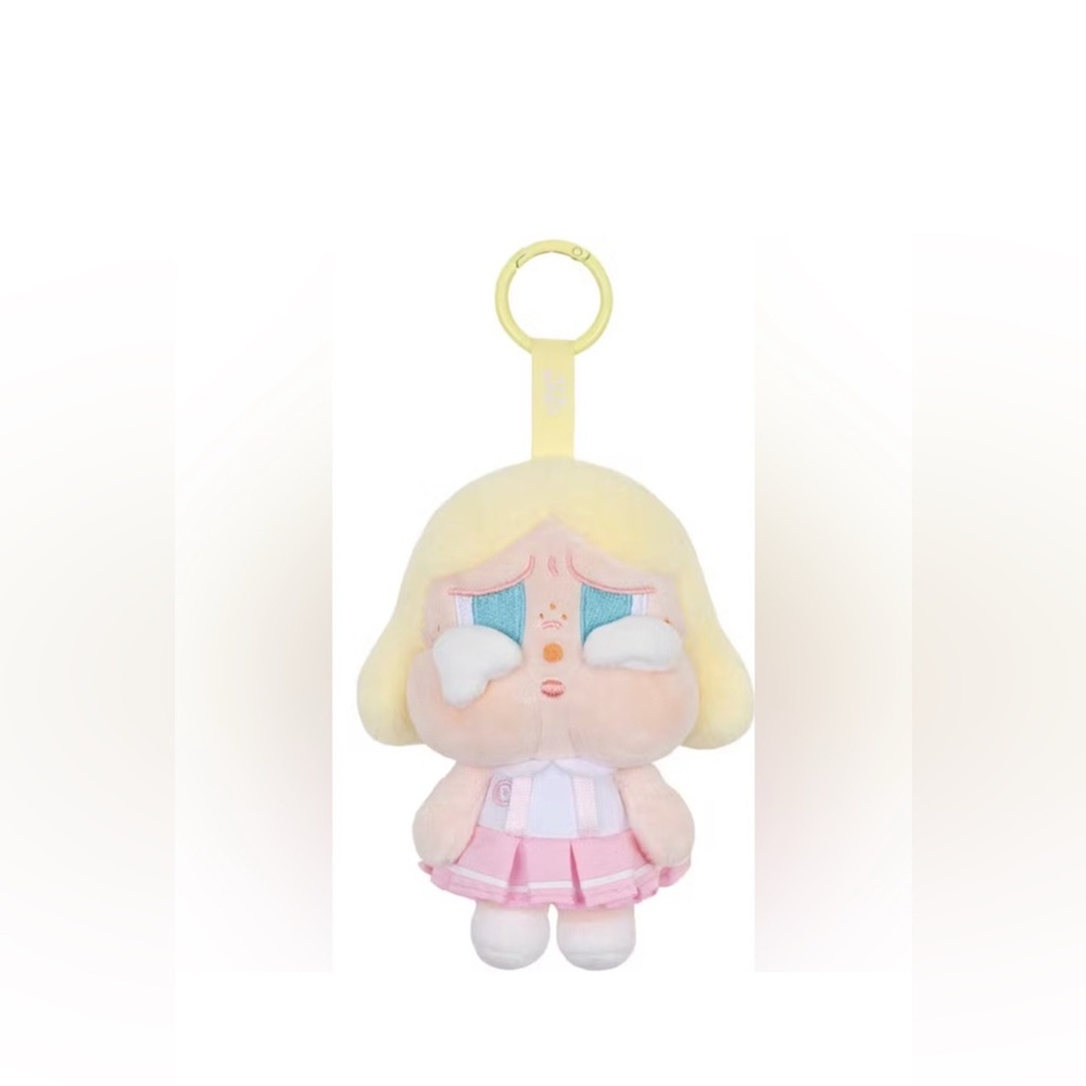 Pop Mart CRYBABY Sunset Concert Series Plush Pendant- Pink White New in Open Box